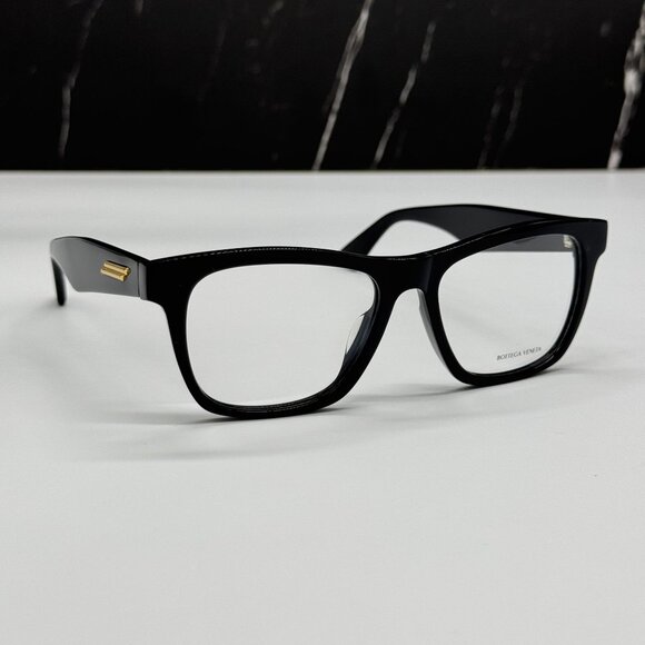 NEW BOTTEGA VENETA BV1120OA 001 BLACK SQUARE WOMEN EYEGLASSES - Picture 4 of 10